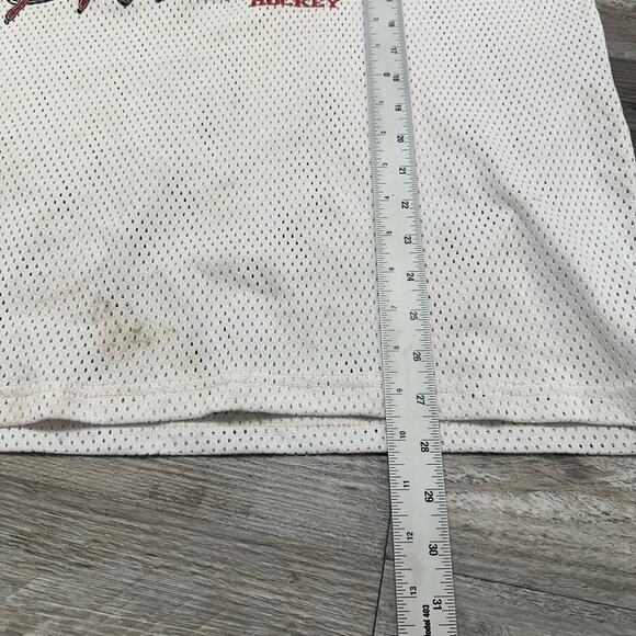 New England Predators #6 Kobe T-Rex Graphic White Mens L Mesh Ice Hockey Jersey - Picture 6 of 7